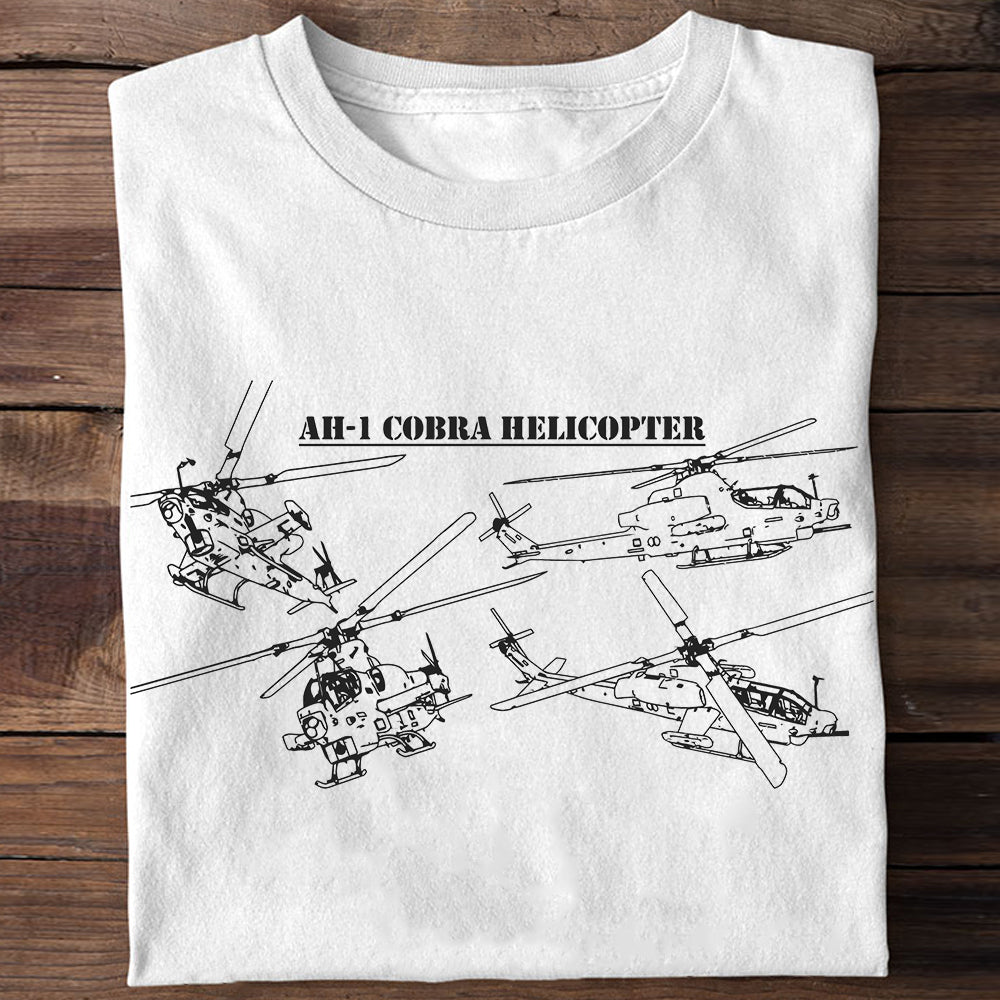 AH-1 Cobra Helicopter Classic Unisex T-Shirt Gildan 5000 (Made In US)