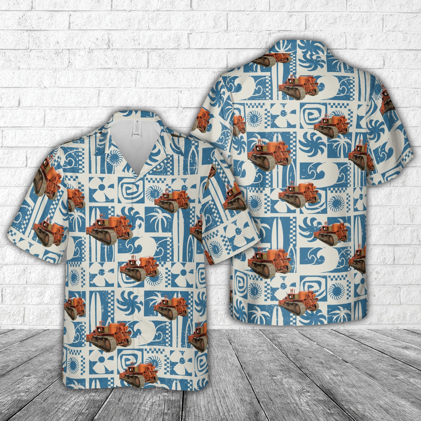 ALLIS CHALMERS HD21 Tractor Hawaiian Shirt