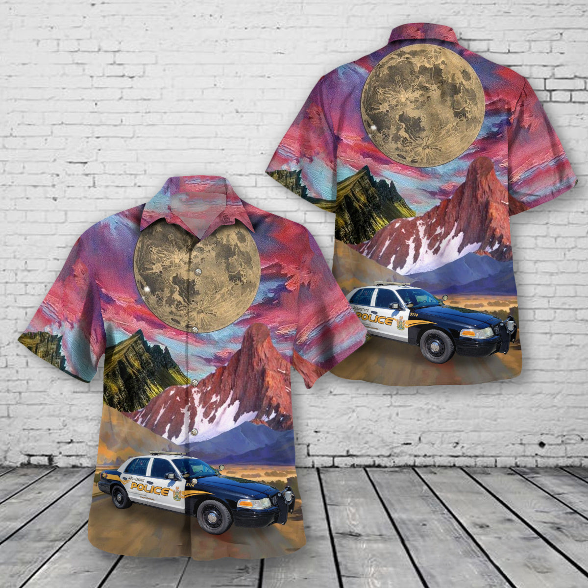 Abbotsford, British Columbia Police Department Hawaiian Shirt