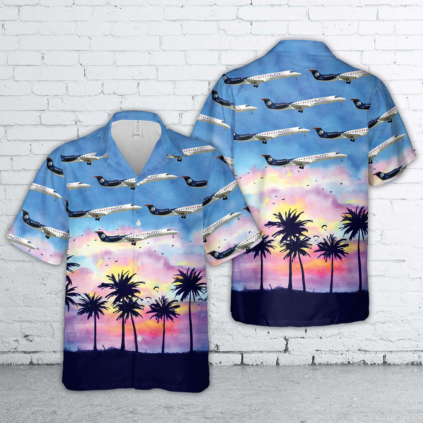 Aeroméxico Connect Embraer ERJ-145LR Hawaiian Shirt
