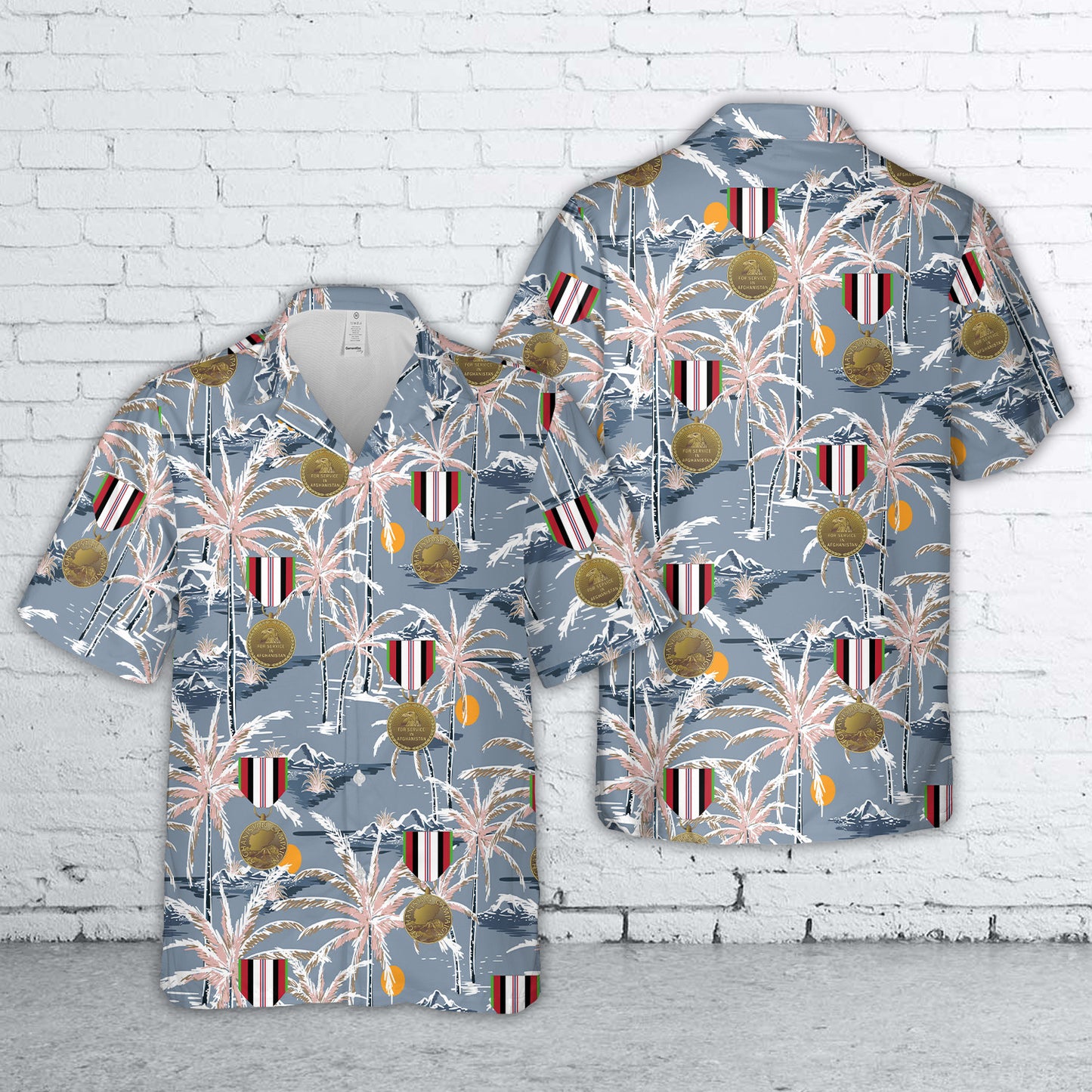 Afghanistan Campaign Medal Hawaiian Shirt