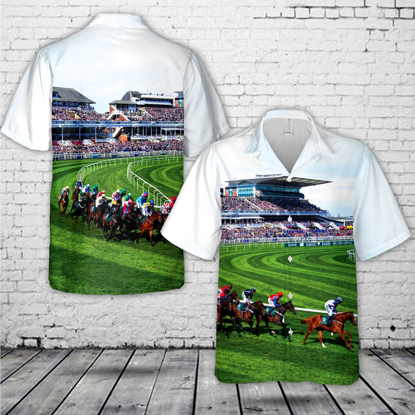 Aintree Grand National Horse Racing Hawaiian Shirt