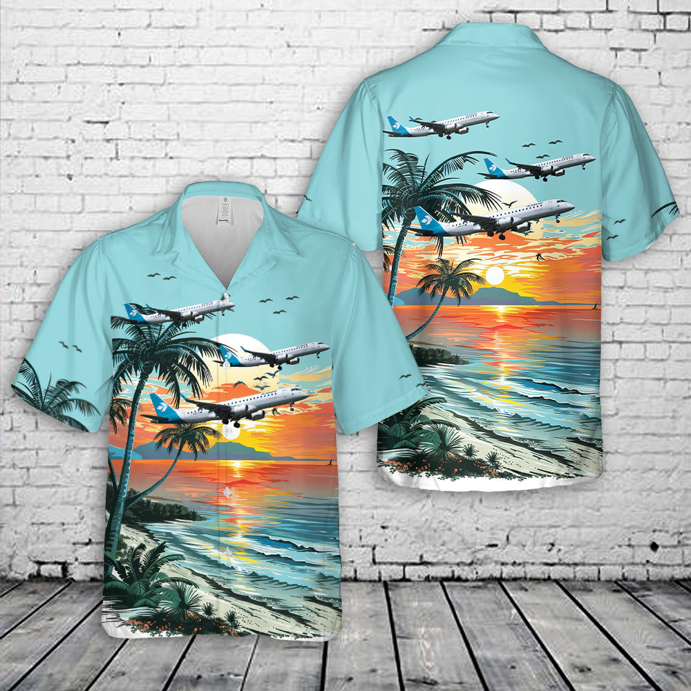 Air Dolomiti Embraer ERJ-190LR (ERJ-190-100 LR) Hawaiian Shirt