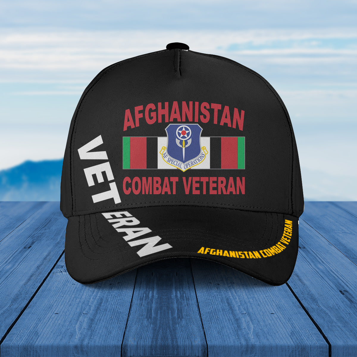US Air Force Special Operations Afghanistan Combat Veteran Baseball Cap