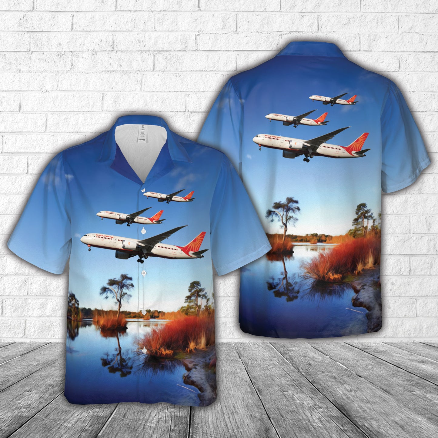 Air India Boeing 787-8 Dreamliner Hawaiian Shirt