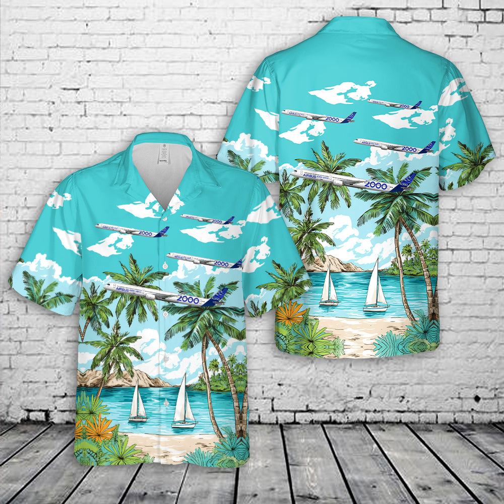 Airbus A350-2000 Hawaiian Shirt – Merch Gears
