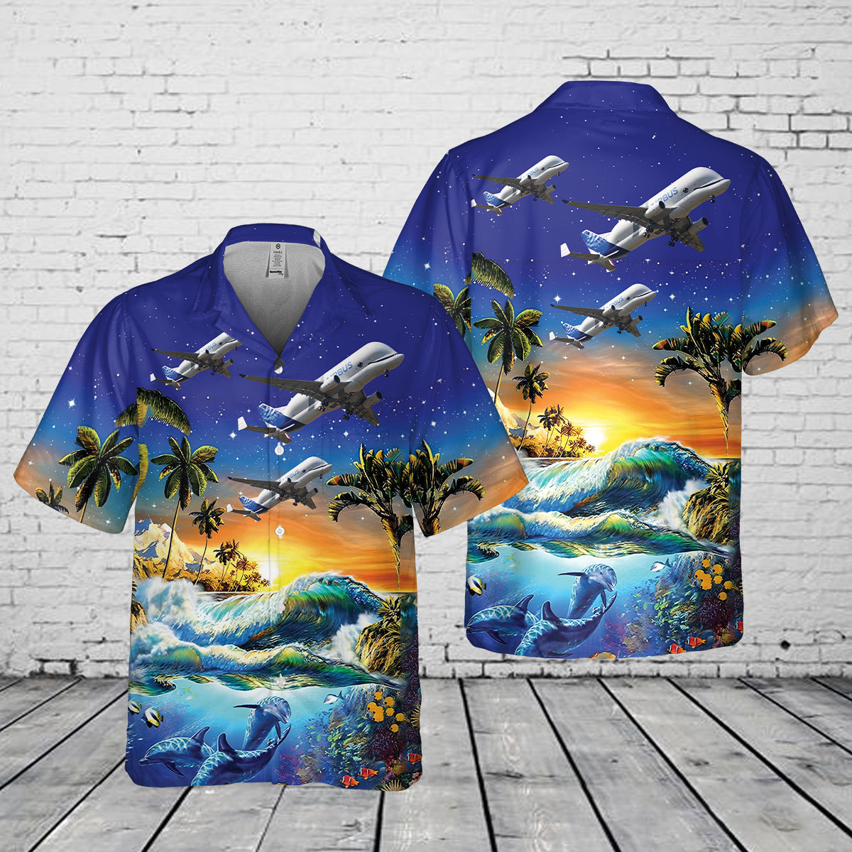 Airbus Beluga XL (Airbus A330-700L) Pocket Hawaiian Shirt