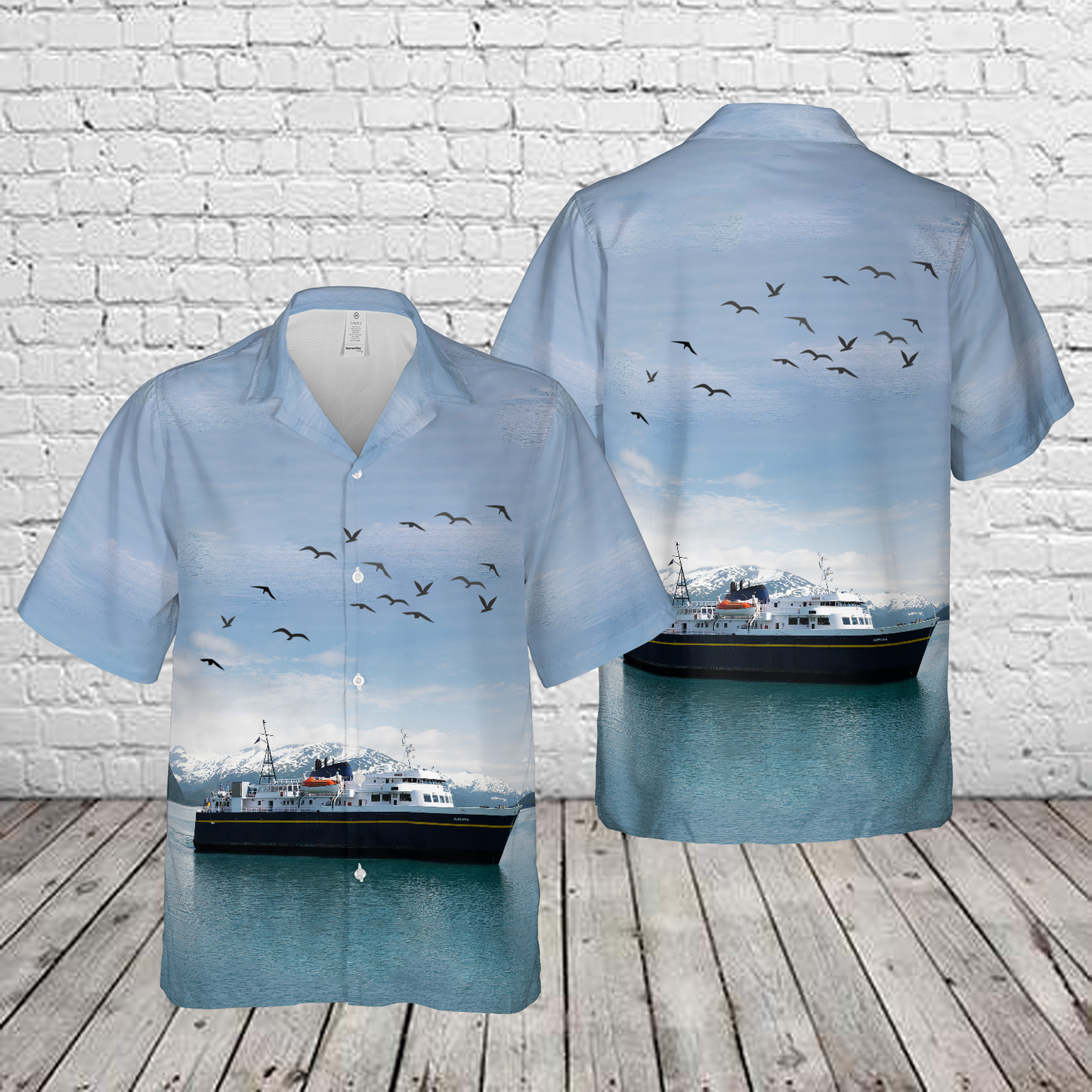 Alaska Marine Highway System (AMHS) MV Aurora Ferry Hawaiian Shirt