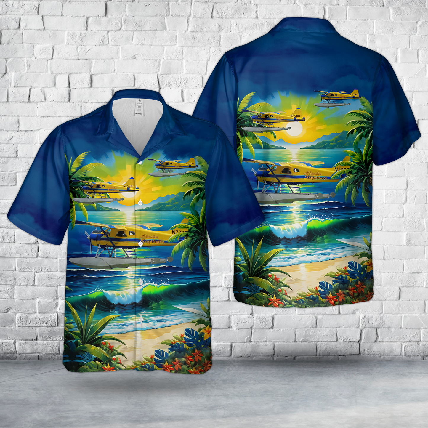 Alaska Seaplanes DeHavilland DHC-2 Beaver Hawaiian Shirt