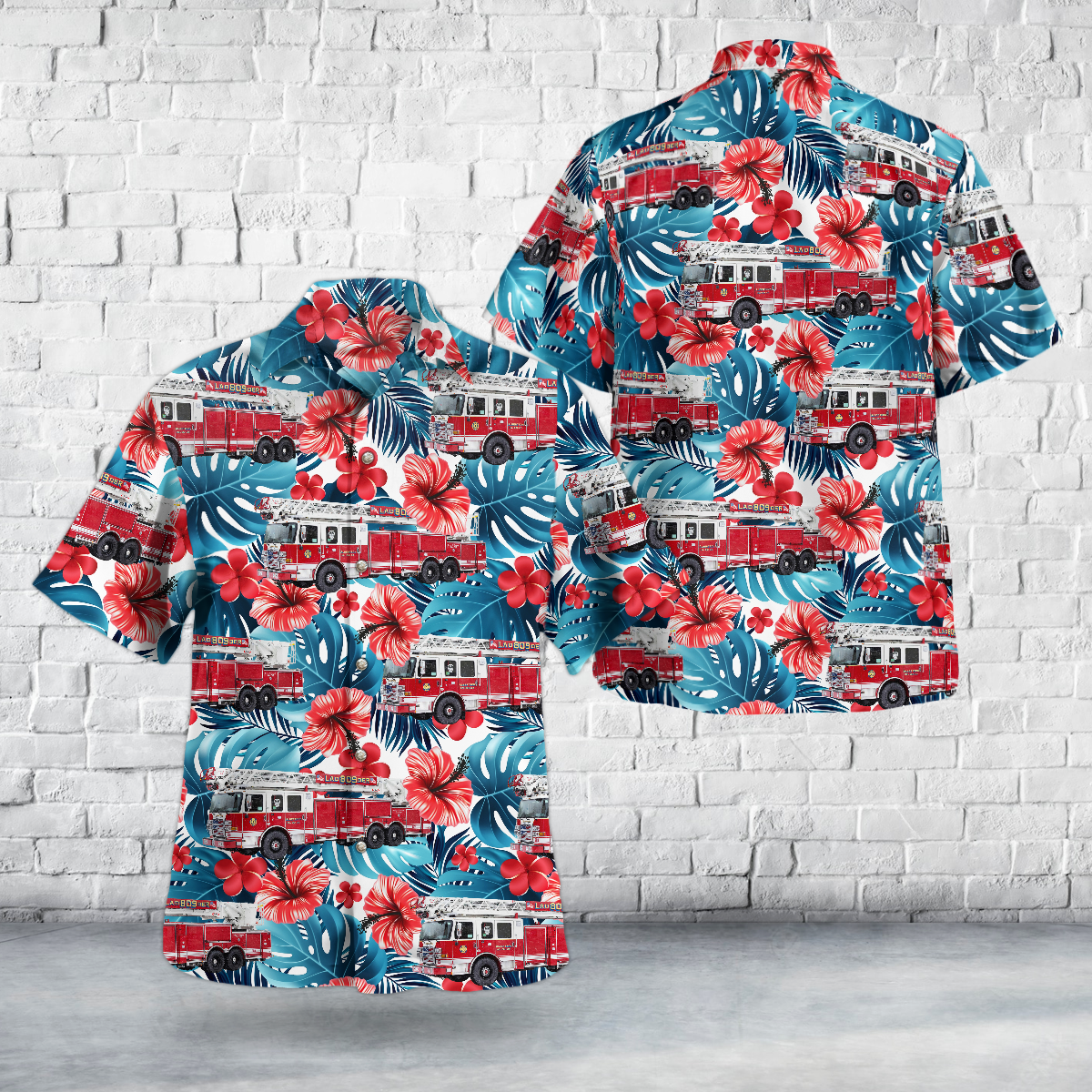 Albertson, New York, Albertson Fire Company Hawaiian Shirt