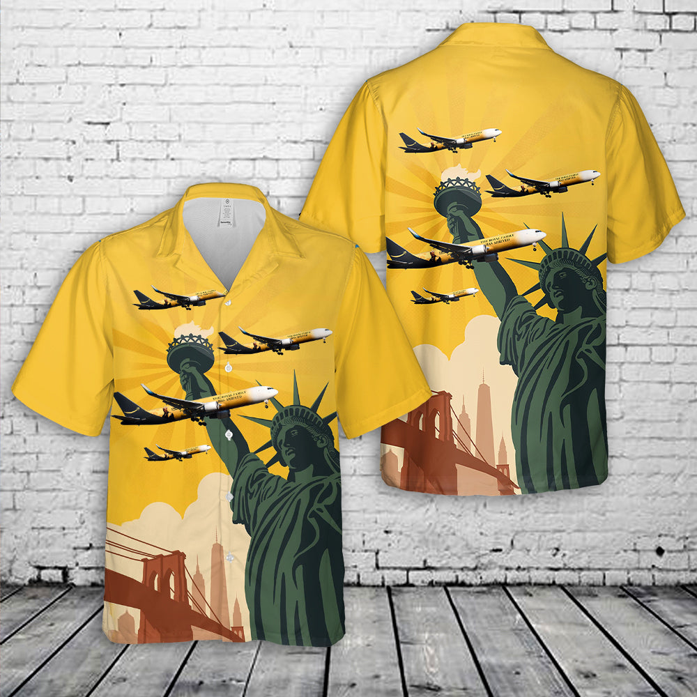 Amazon Prime Air Boeing 767-323/ER(BDSF) "The Royal Family Has Arrived" "Coming To America 2" Hawaiian Shirt
