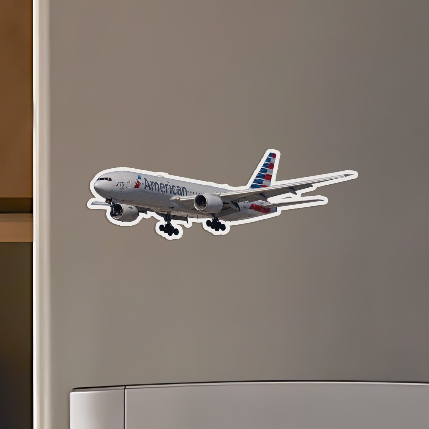 American Airlines Boeing 777-200 'Azriel (Al) Blackman 75 Years' Custom Shape Magnet