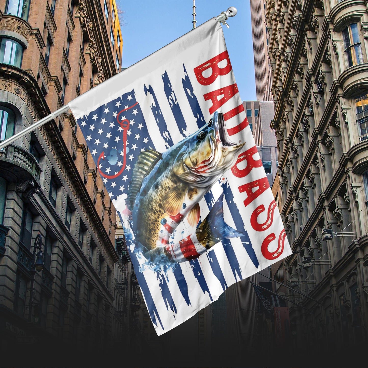 American Bass Fishing House Flag