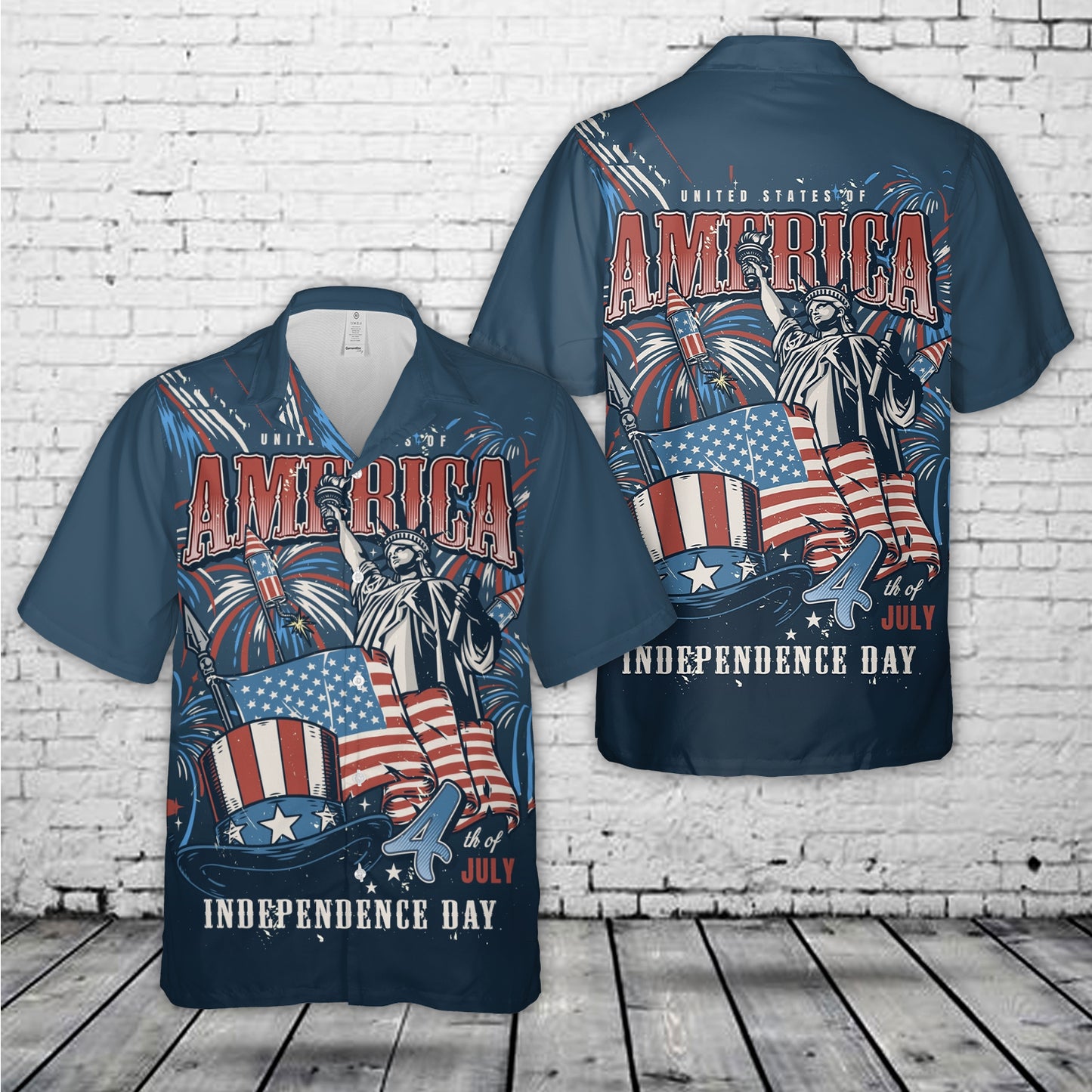 American Independence Day 4th Of July Hawaiian Shirt