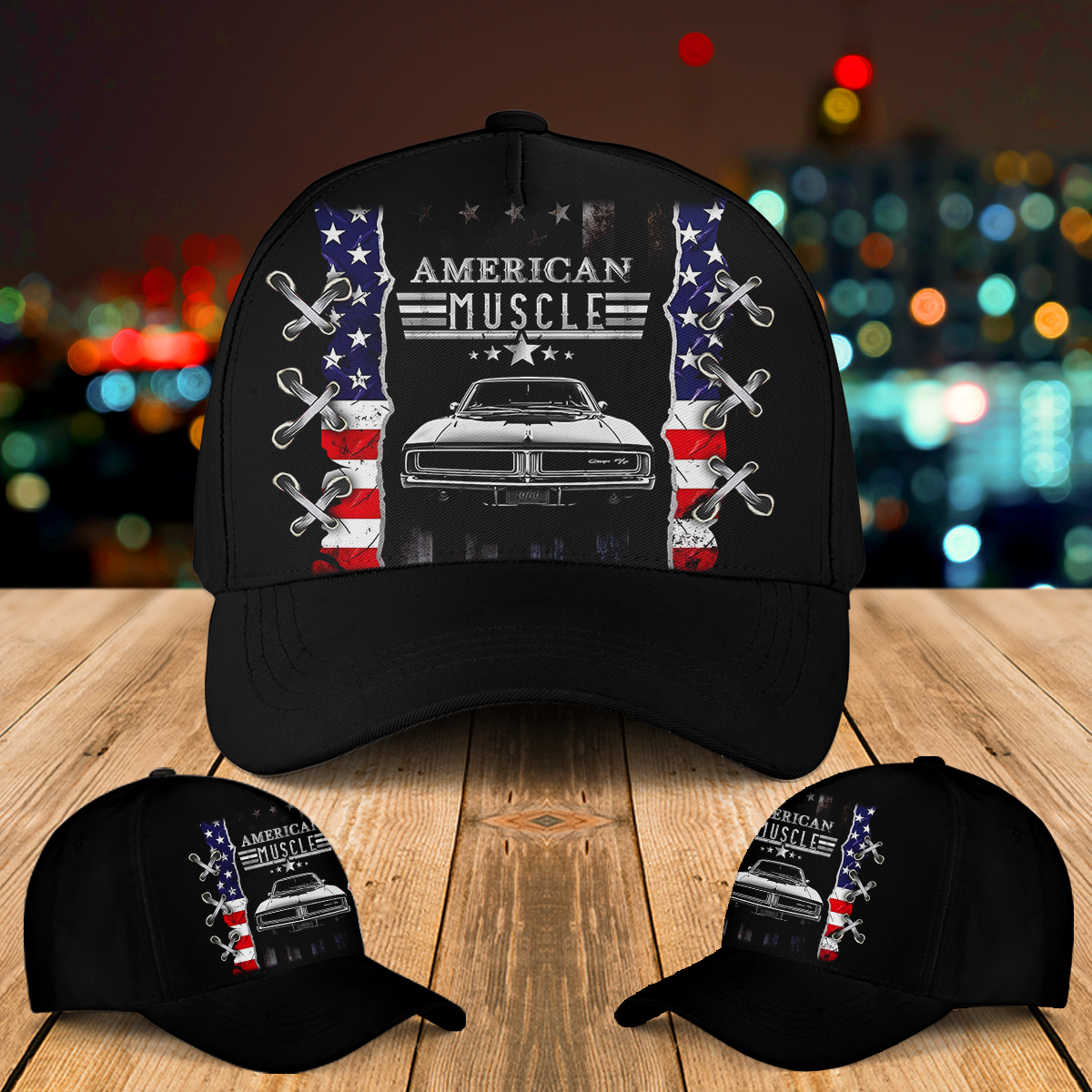 American Muscle Baseball Cap