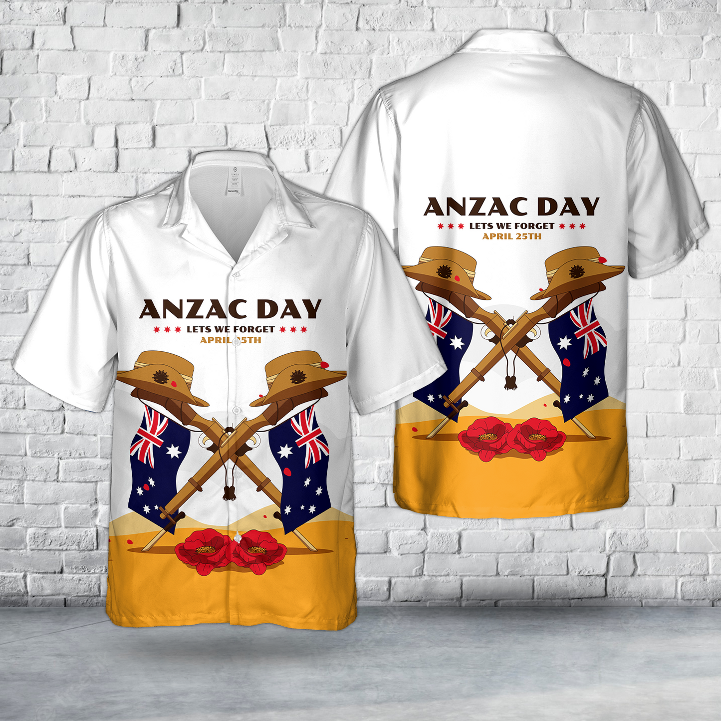 Anzac Day Lest We Forget April 25th Remember Hawaiian Shirt