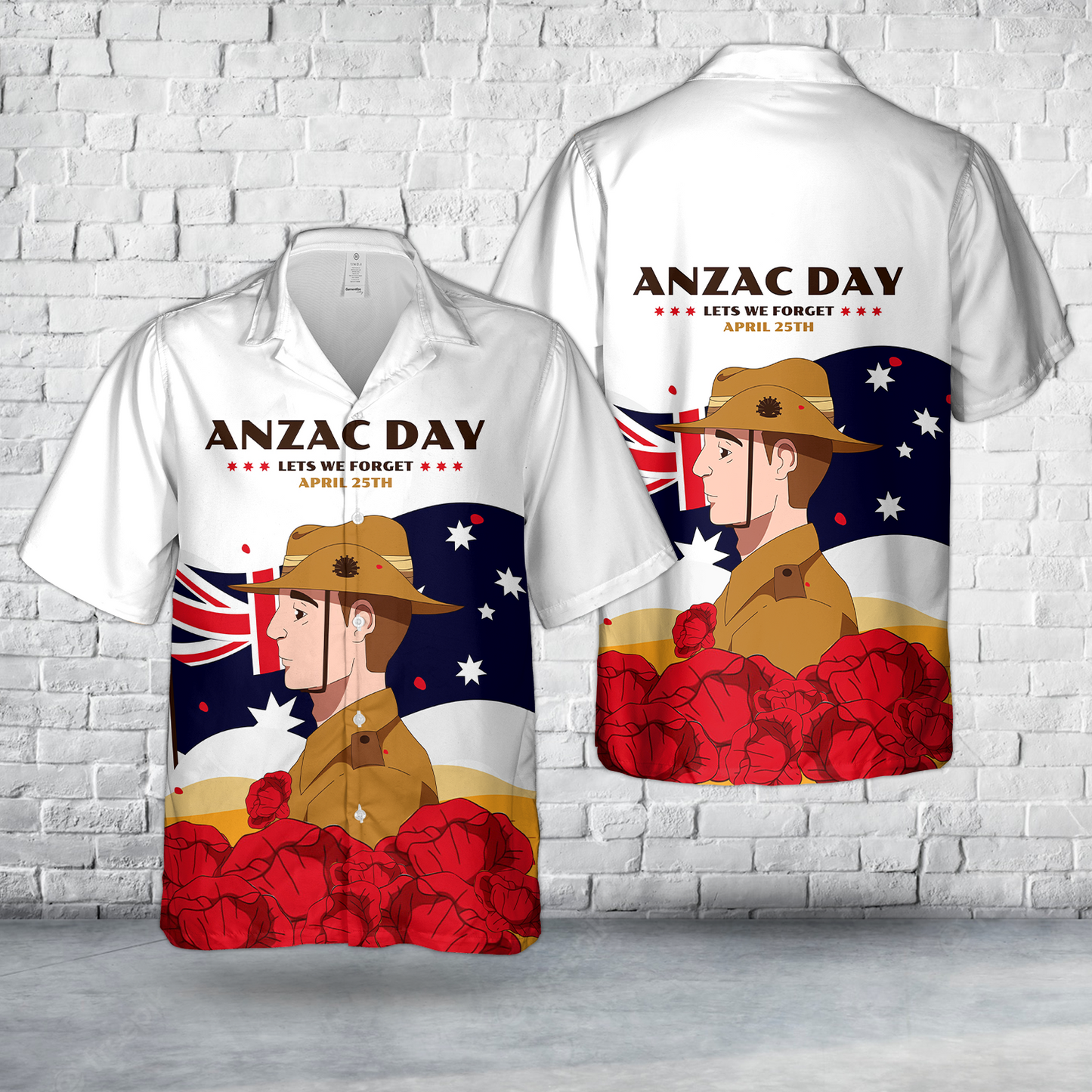 Anzac Day Lest We Forget Hawaiian Shirt