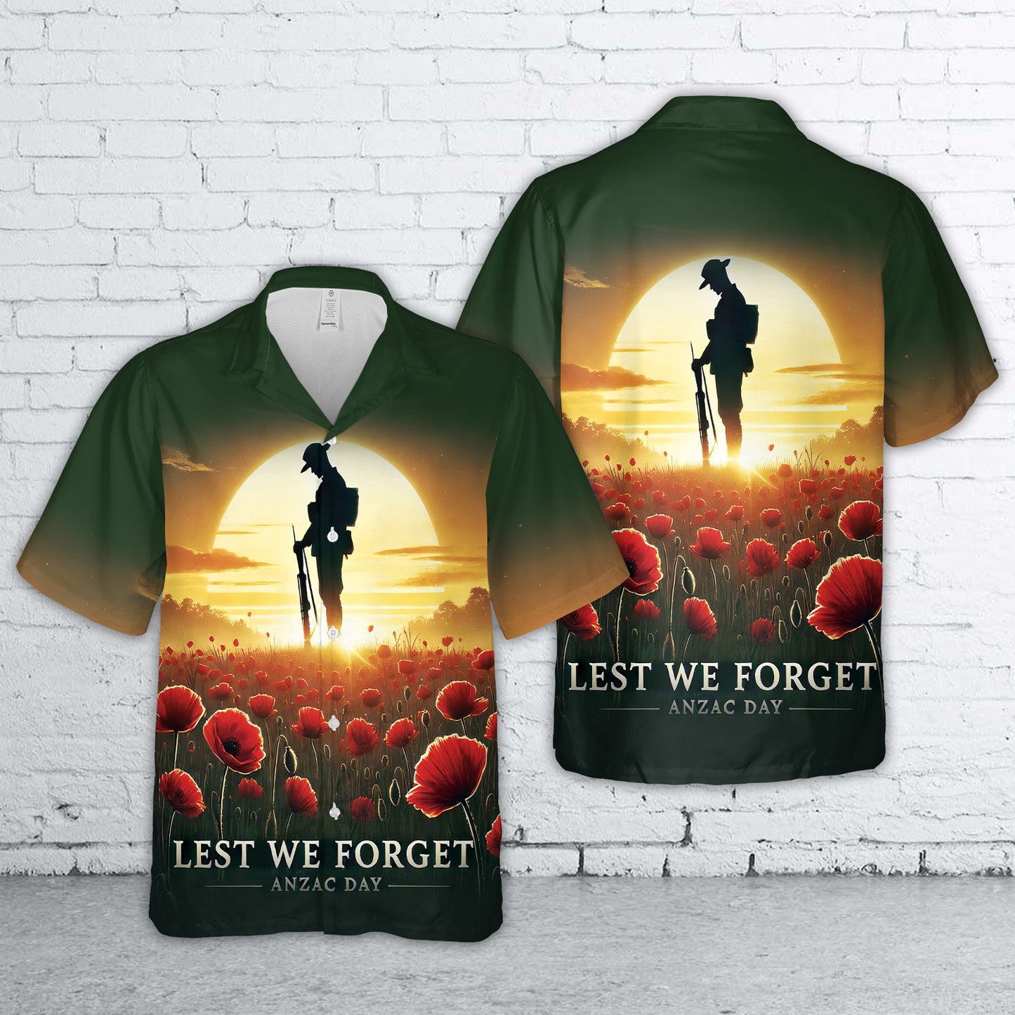 Anzac Day Lest We Forget Hawaiian Shirt