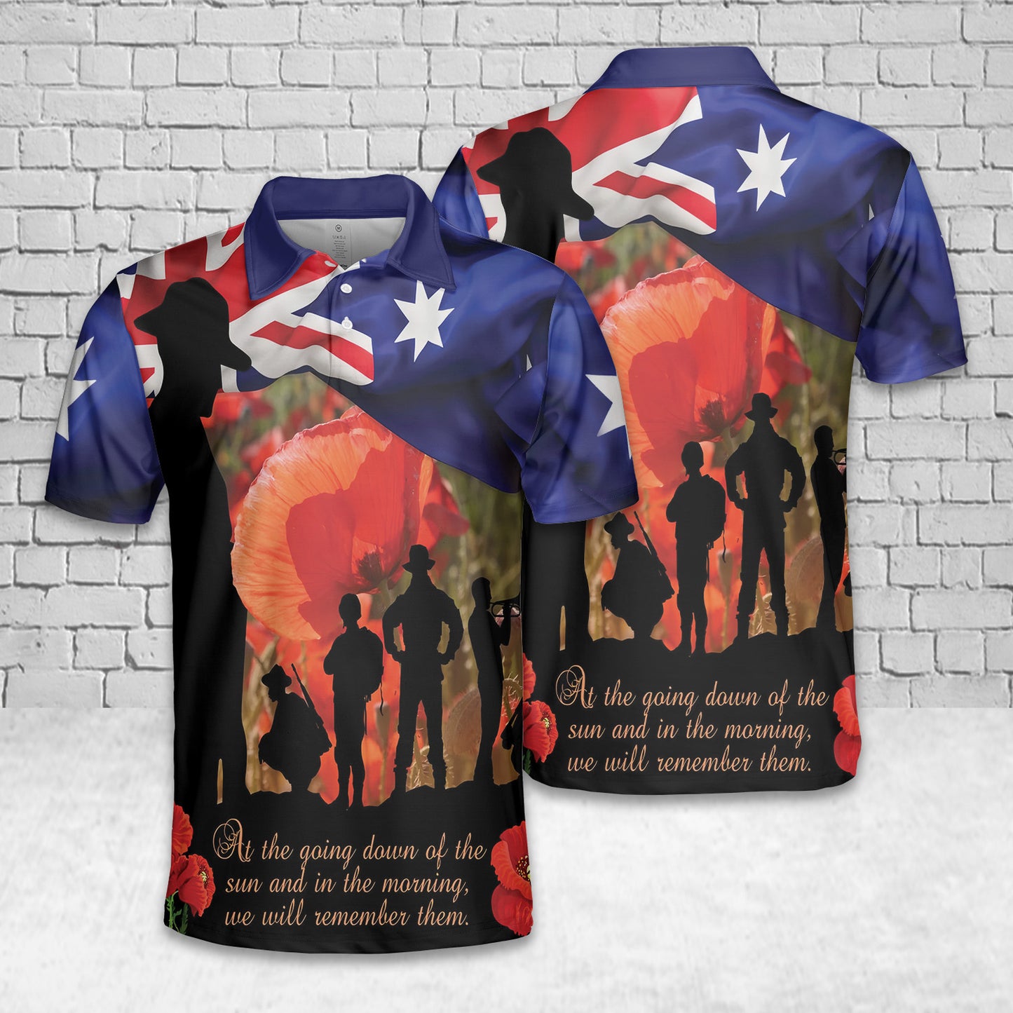 Anzac Day Lest We Forget Polo Shirt