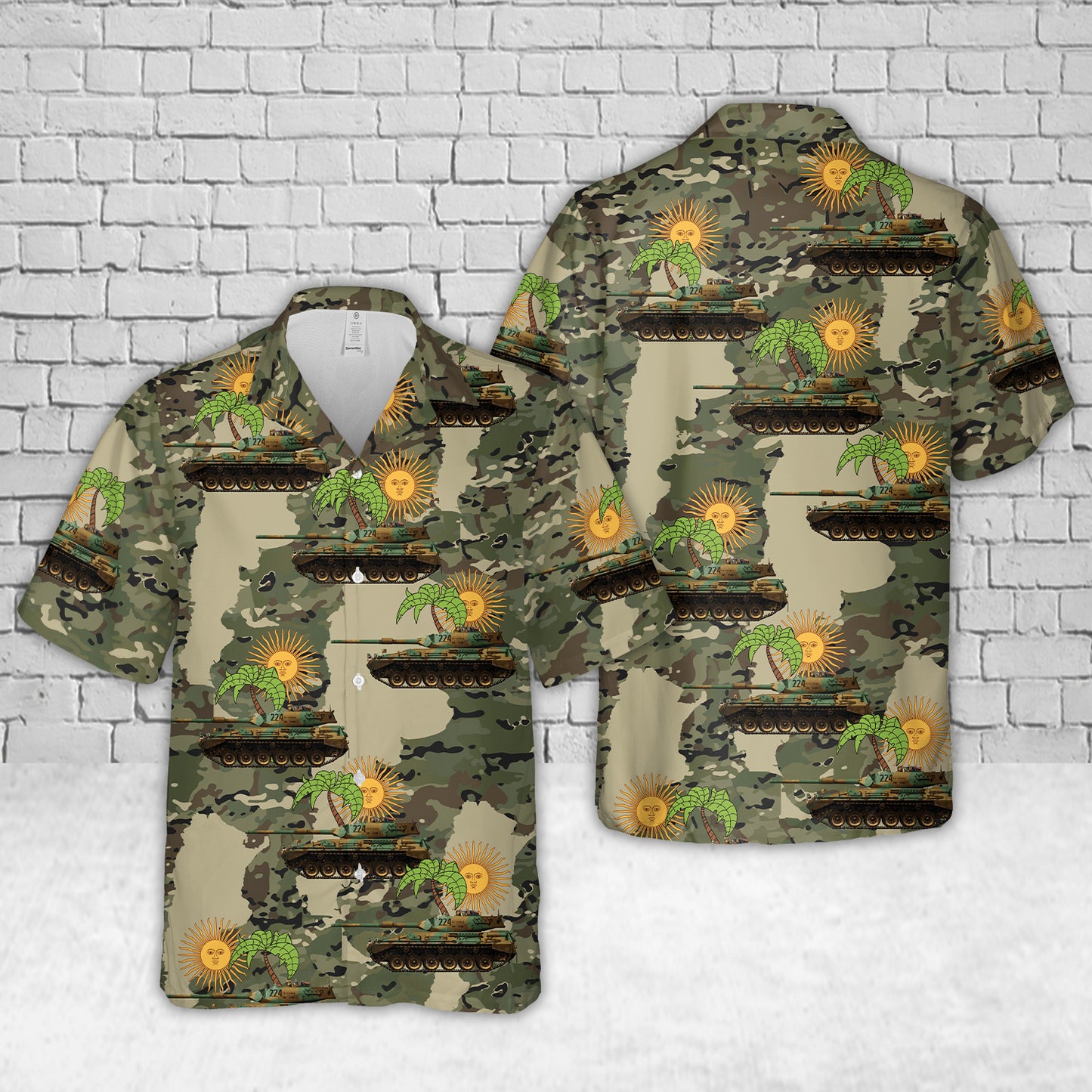 Argentine Army TAM Tanque Argentino Mediano Hawaiian Shirt