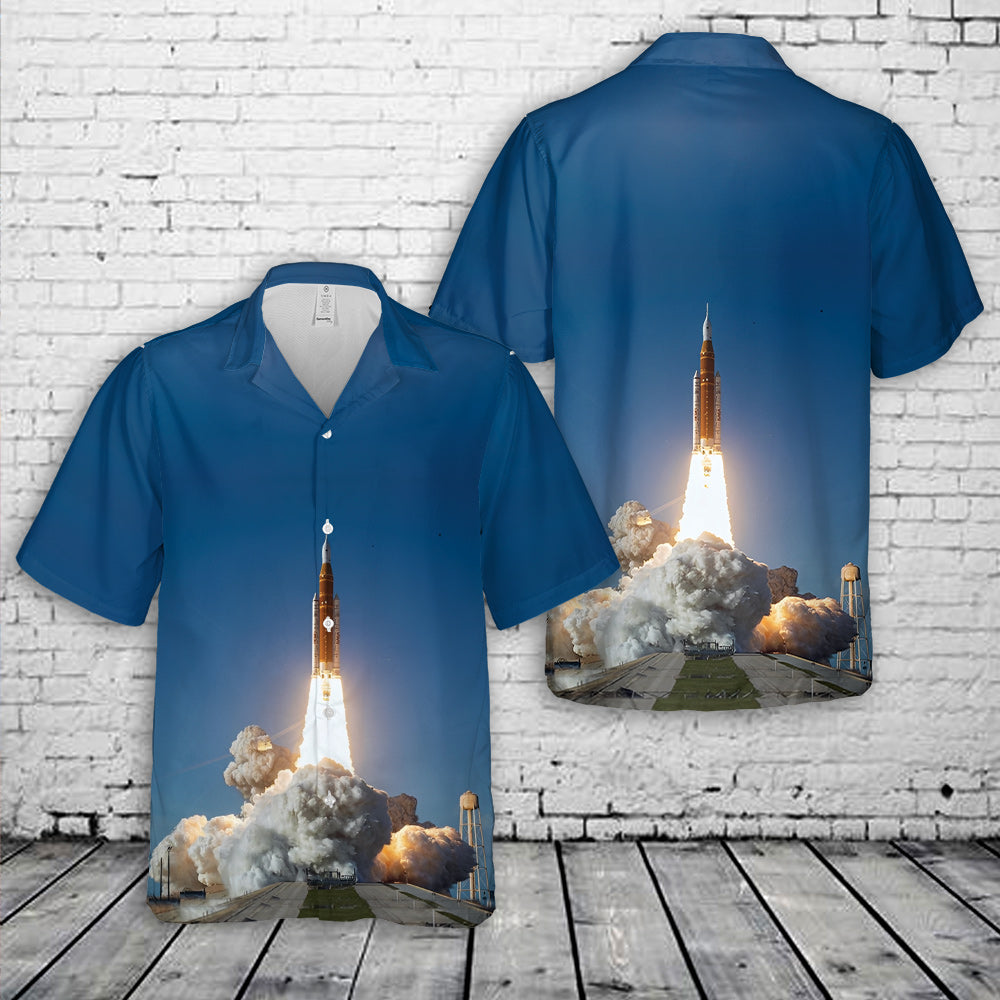 Artemis II Launch Hawaiian Shirt