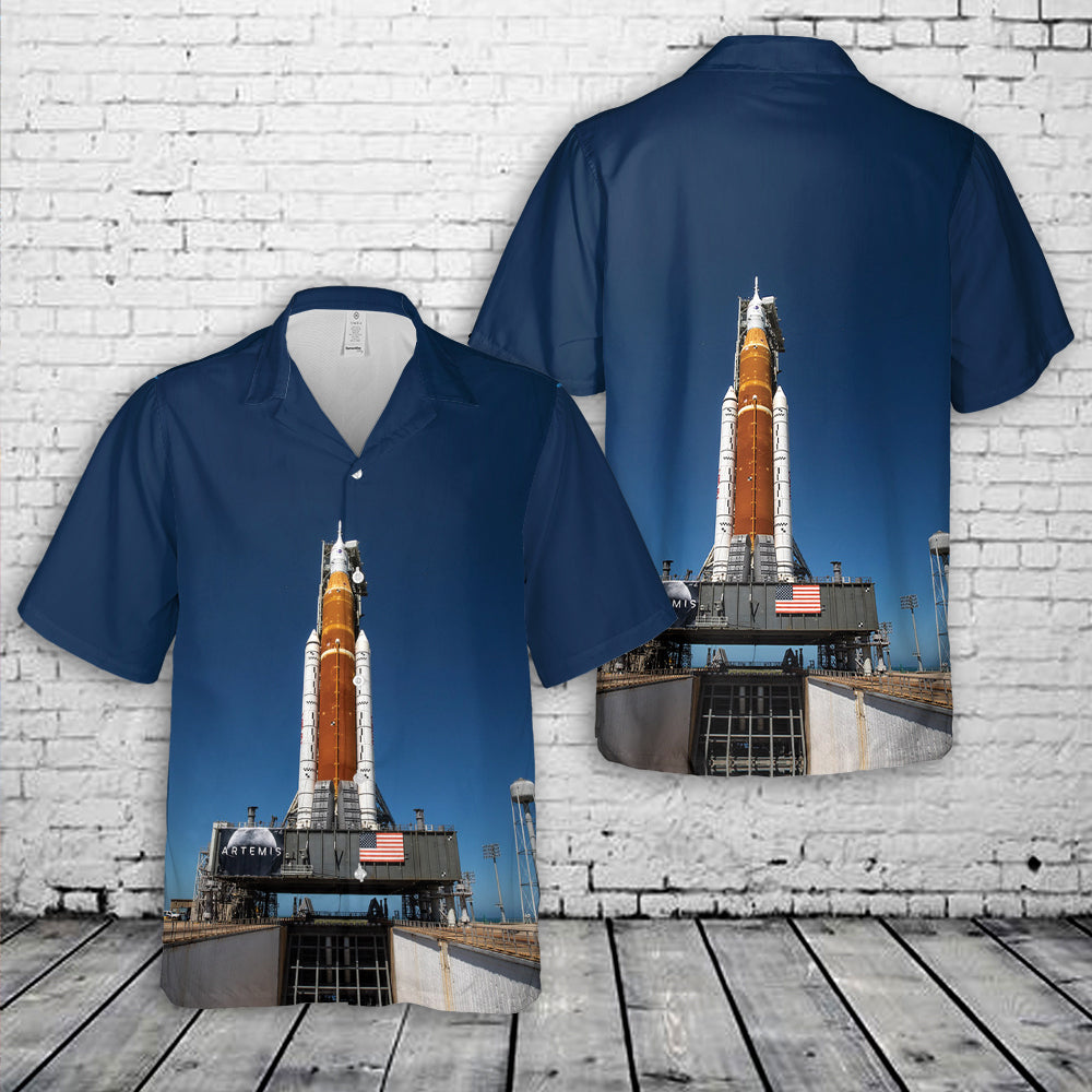 Artemis I at Pad 39B Hawaiian Shirt
