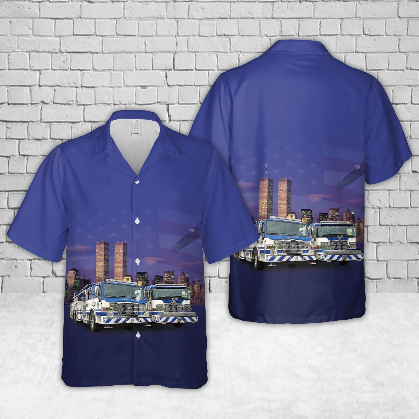 Asheville, North Carolina, Skyland Fire & Rescue, Never Forget The 9/11 Memorial Hawaiian Shirt