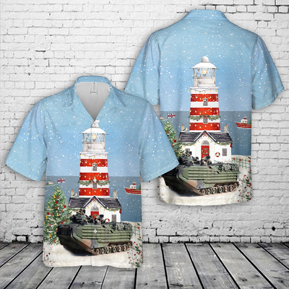 Assault Amphibious Vehicle AAV Christmas Hawaiian Shirt