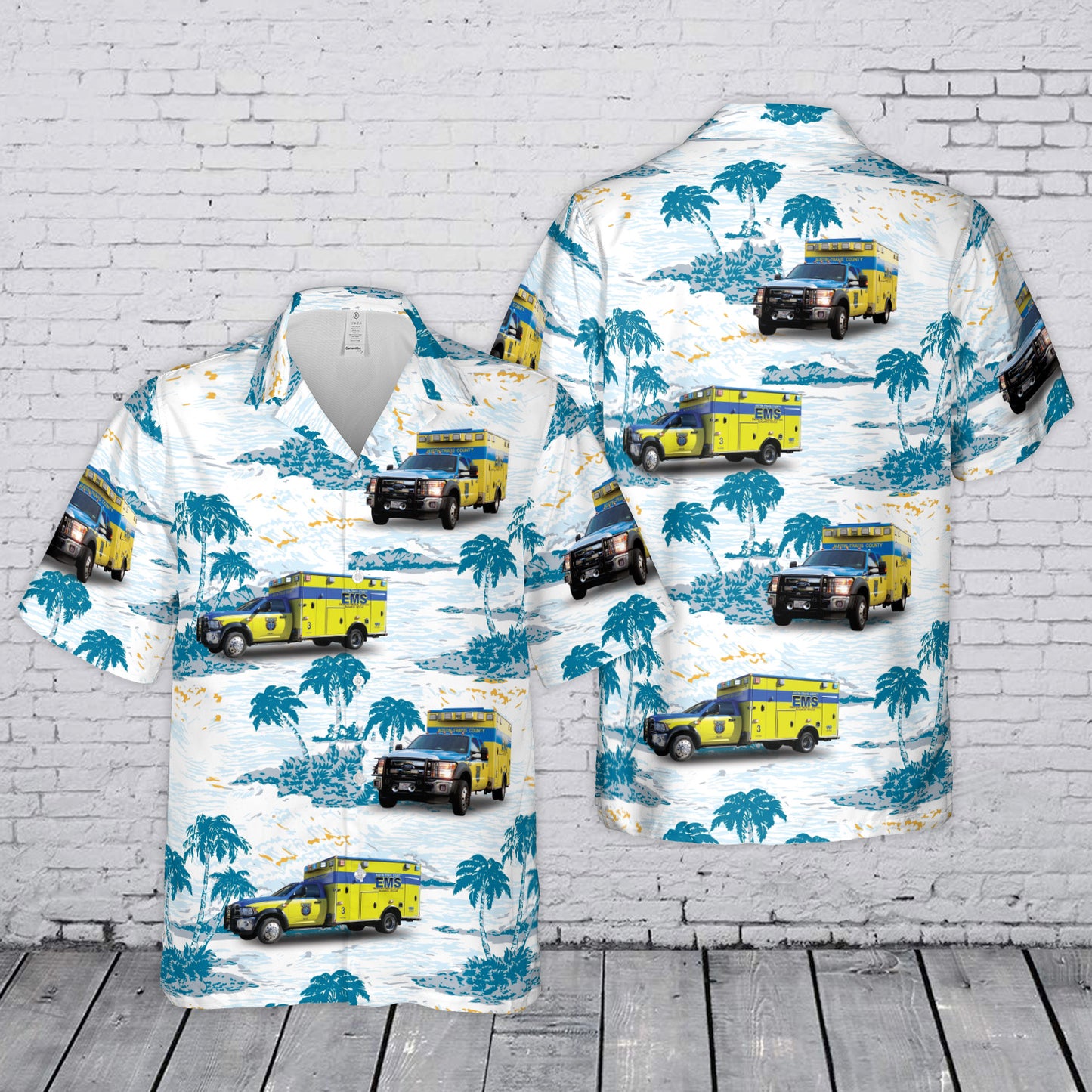 Austin-Travis County EMS Hawaiian Shirt