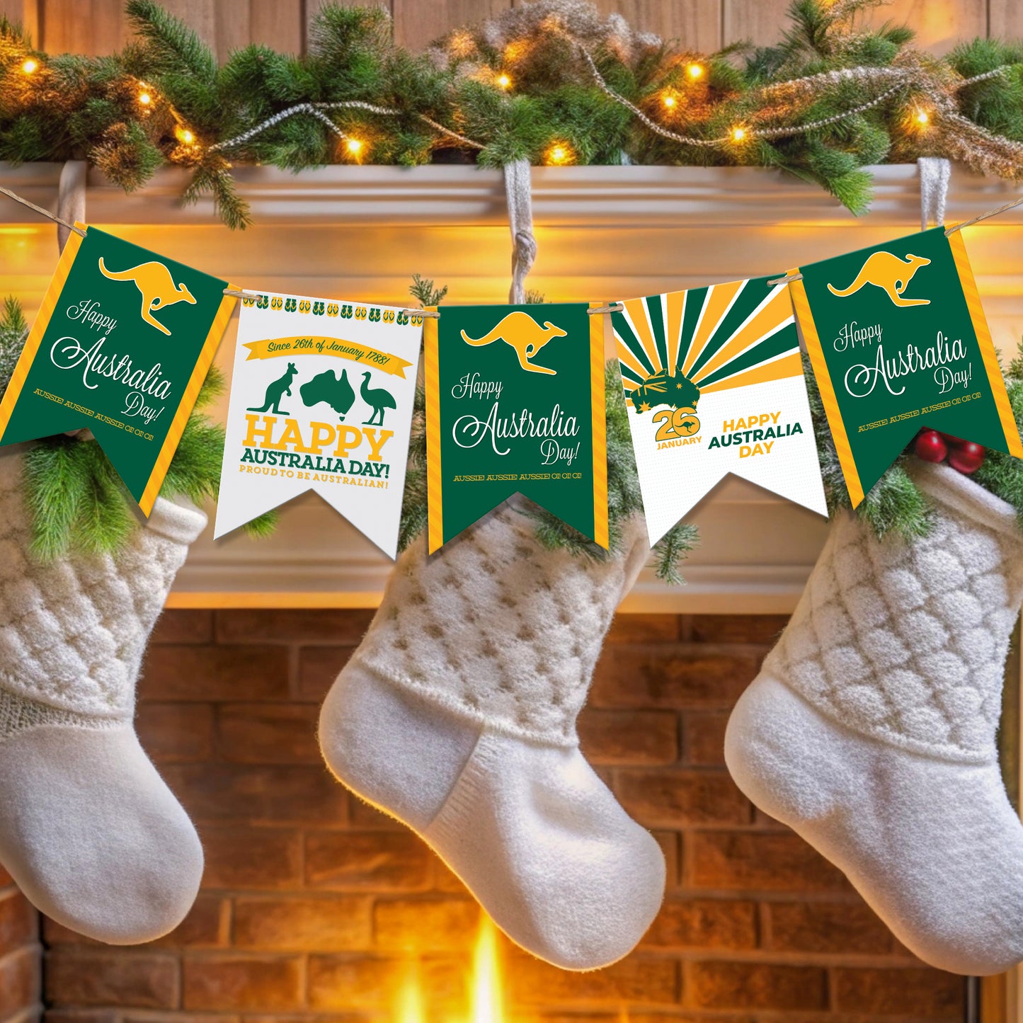 Australia Day Bunting Banner