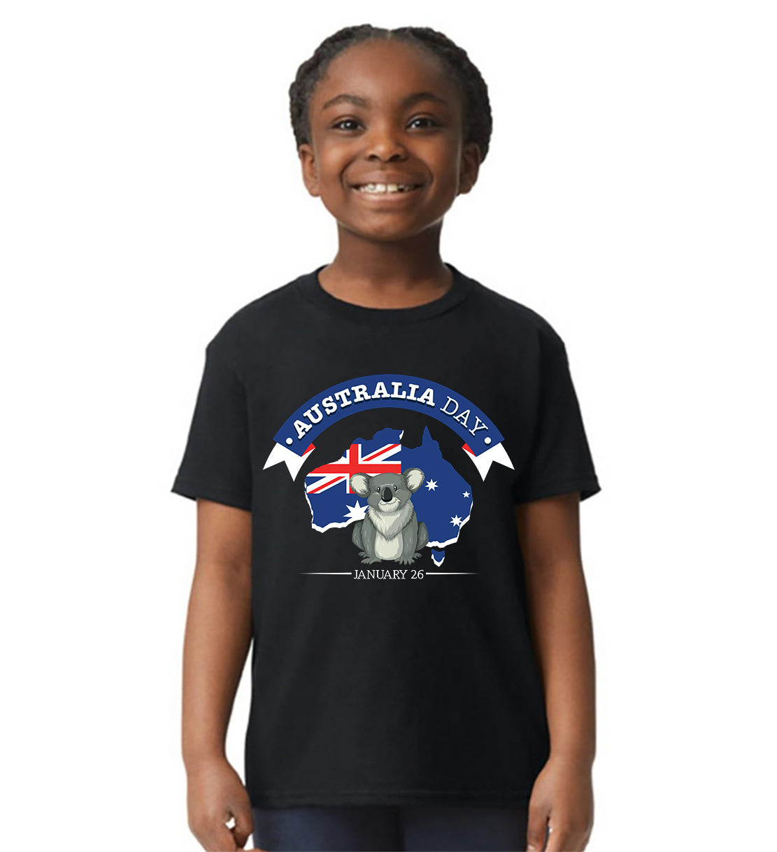 Australia Day January 26 Youth T-shirt Gildan 5000B (Made in AU)