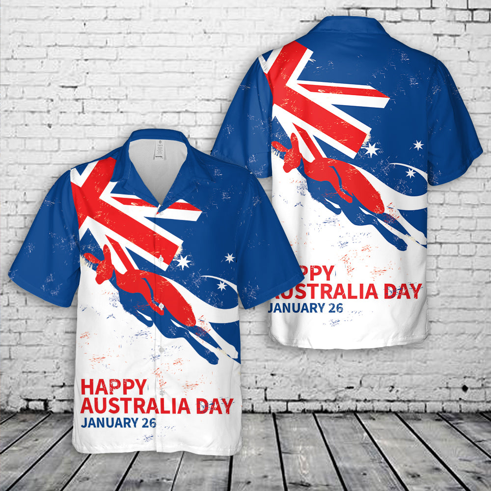 Australia Day Kangaroo Hawaiian Shirt