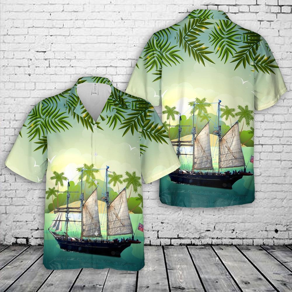 Australia STS Leeuwin II Tall Ship Hawaiian Shirt
