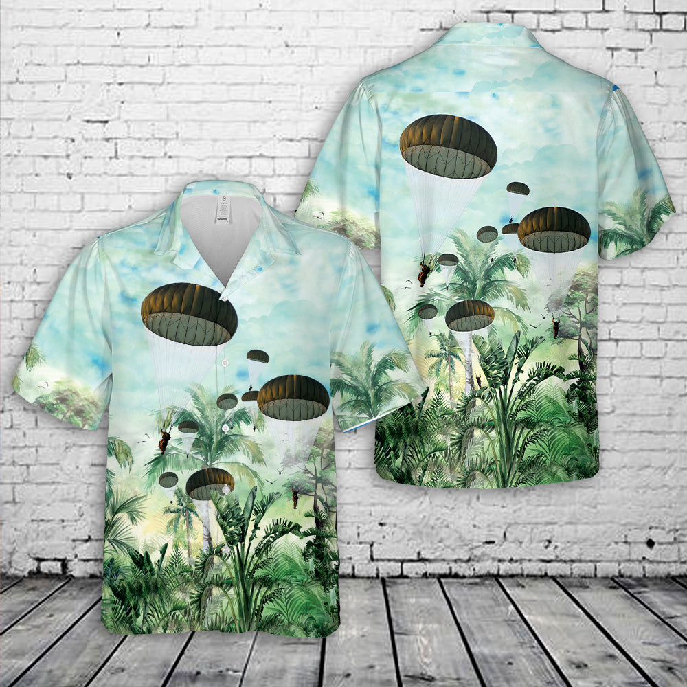 Australian Army 3rd Battalion, Royal Australian Regiment Parachute Drop Hawaiian Shirt