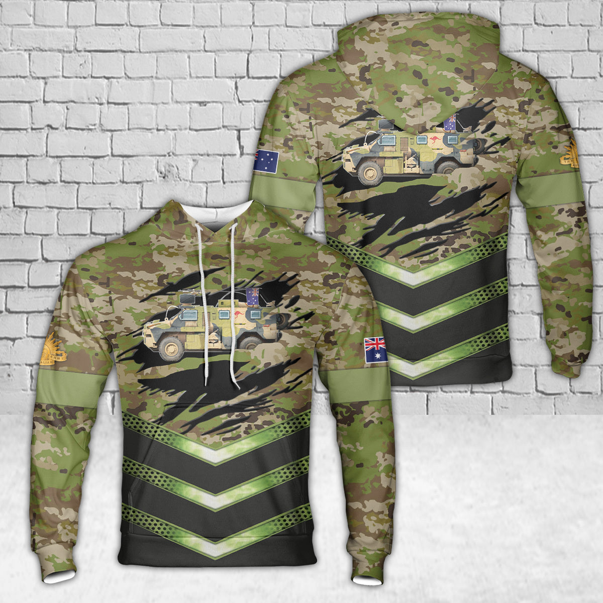 Australian Army Bushmaster PMV 3D Hoodie