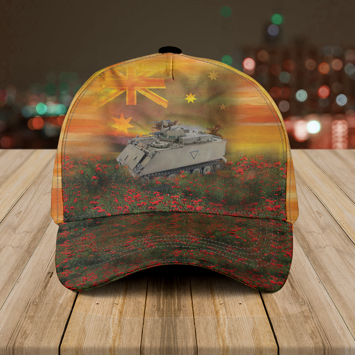 Australian Army M113A1 APC w/ T50 turret Vietnam War ANZAC Day Red Poppy Baseball Cap