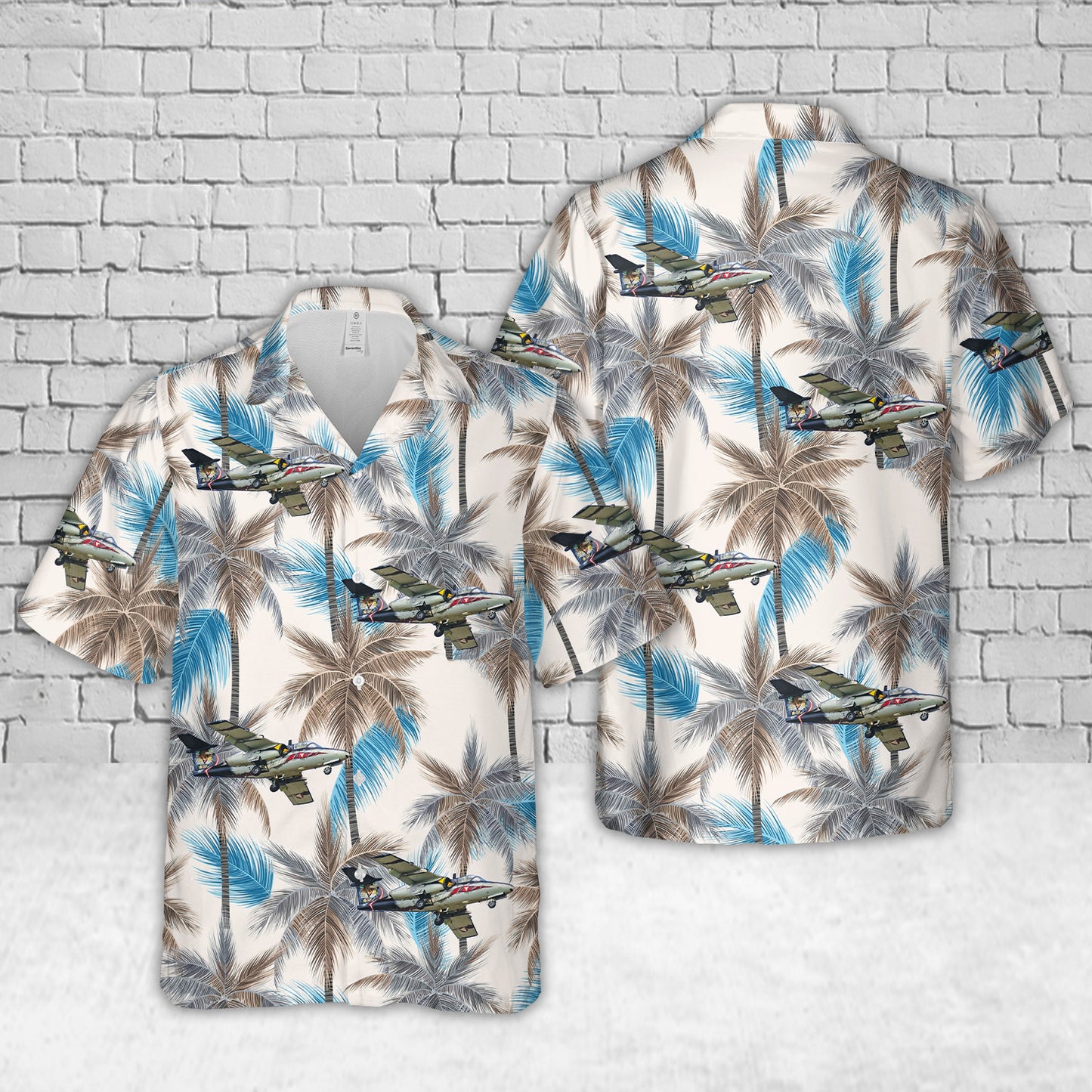 Austrian Air Force Saab J 105 OE "Tigerstaffel" Hawaiian Shirt