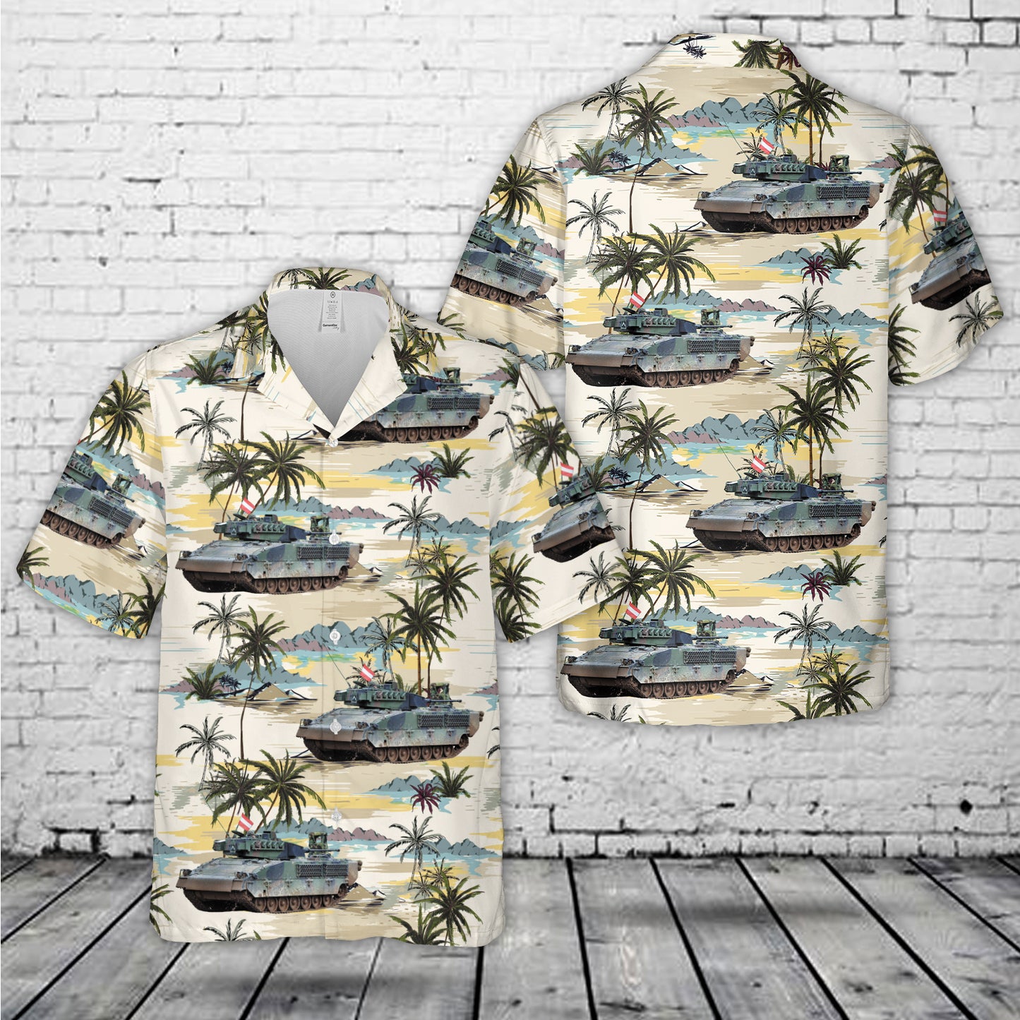 Austrian Army Ulan IFV Hawaiian Shirt