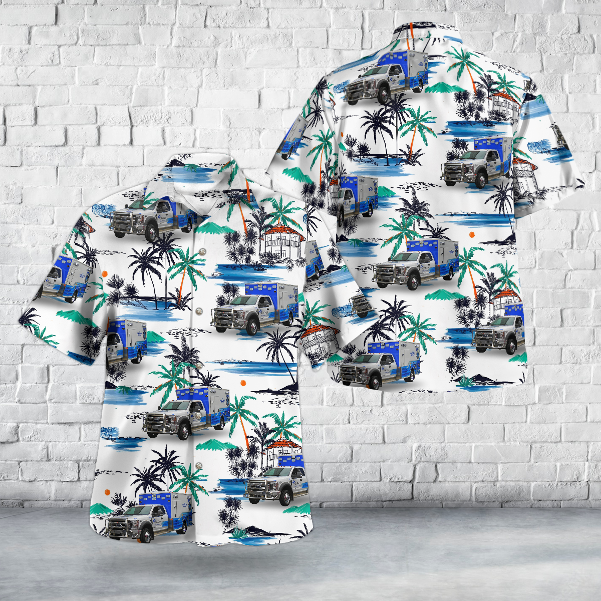 Ava, Missouri, COX EMS AVA Ava Area District Ambulance Hawaiian Shirt