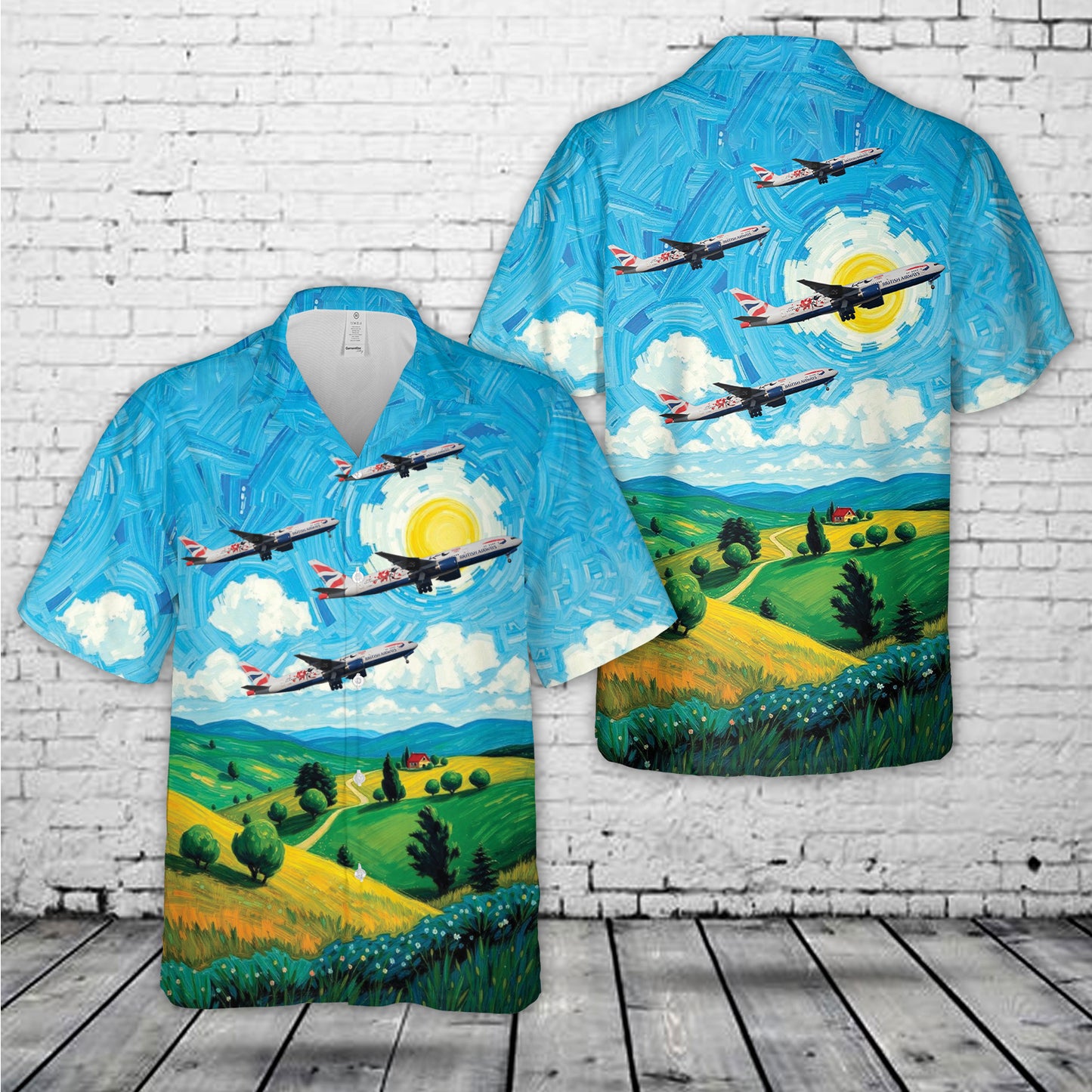 BRITISH AIRWAYS 777 "Rose Bamboo" Livery Hawaiian Shirt