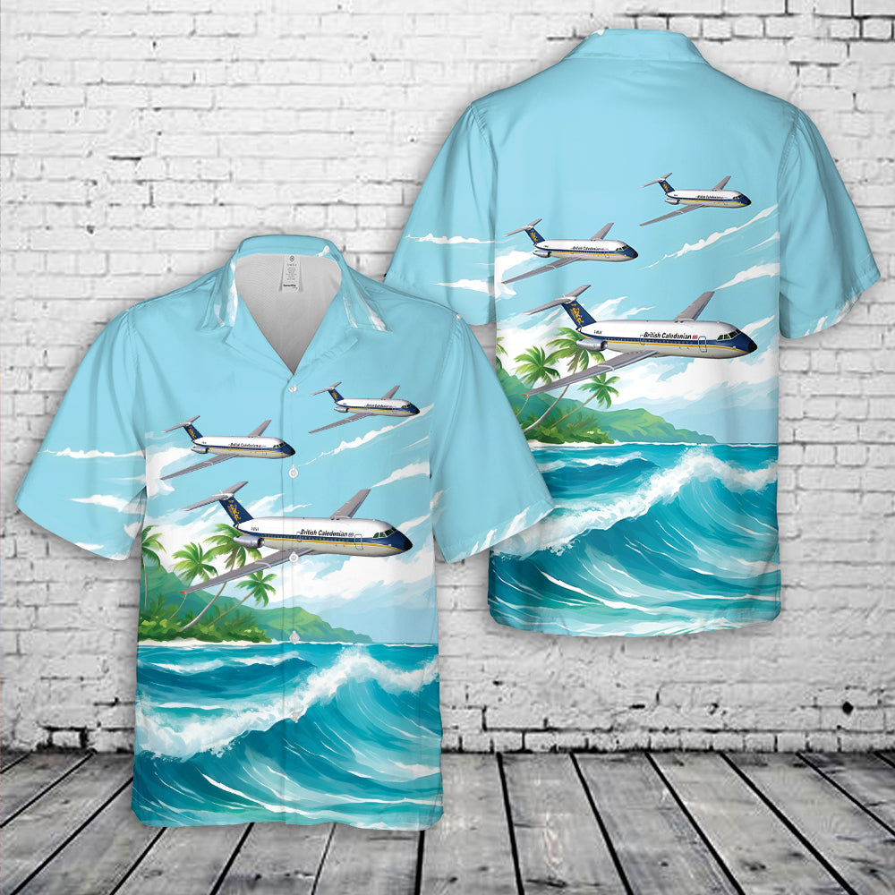 BRITISH CALEDONIAN AIRWAYS BAC ONE-ELEVEN 320AZ G-BKAV (1971) Hawaiian Shirt