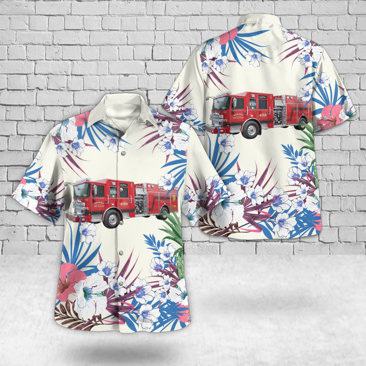 Bahama, North Carolina, Bahama Volunteer Fire Department Hawaiian Shirt