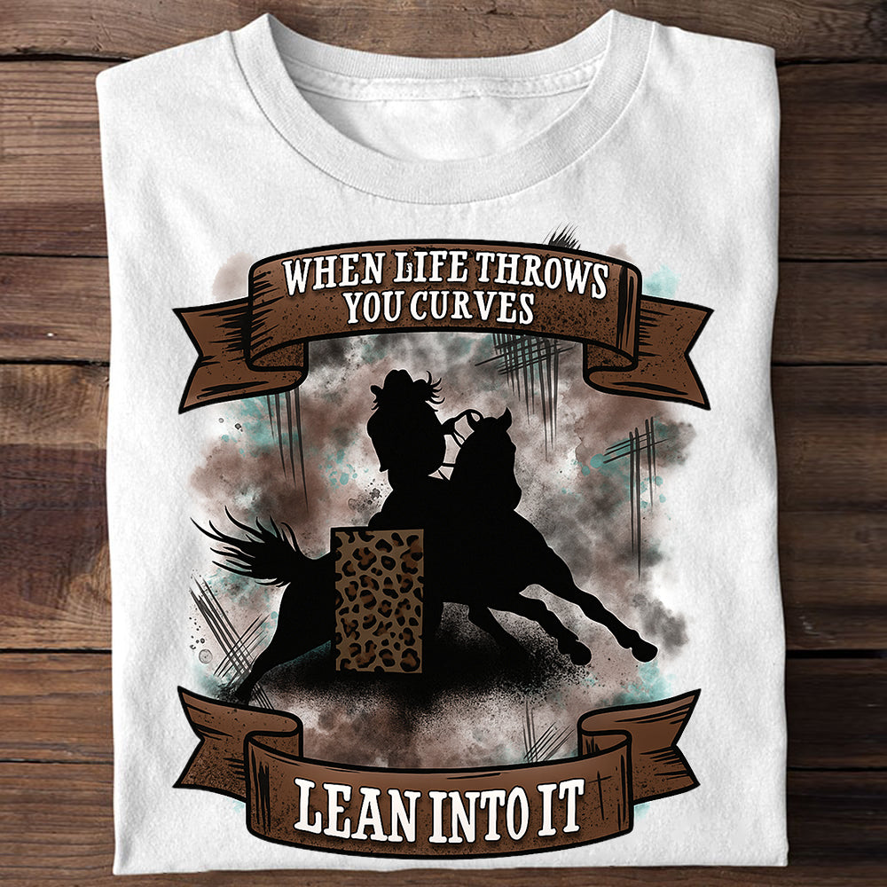 Barrel Racer Lean Into It Classic Unisex T-Shirt