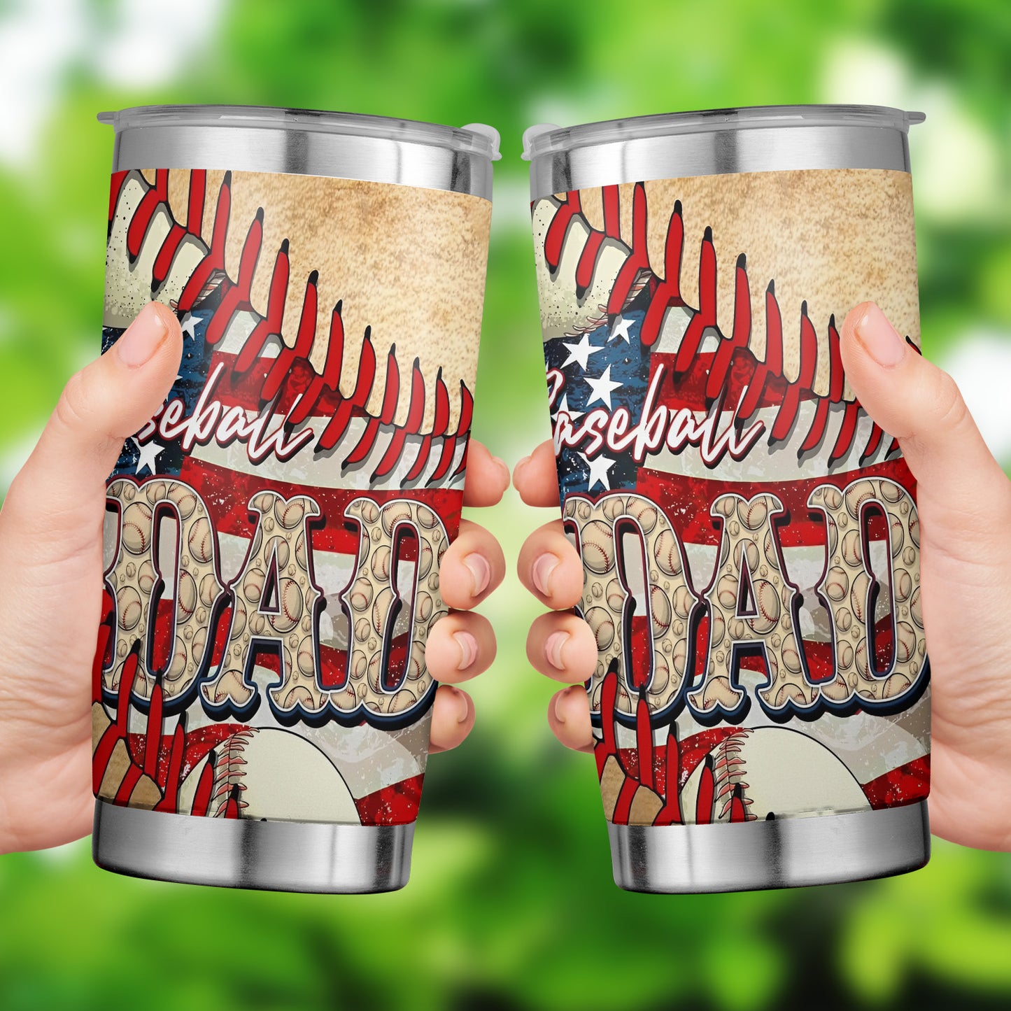Baseball Dad Tumbler 20oz