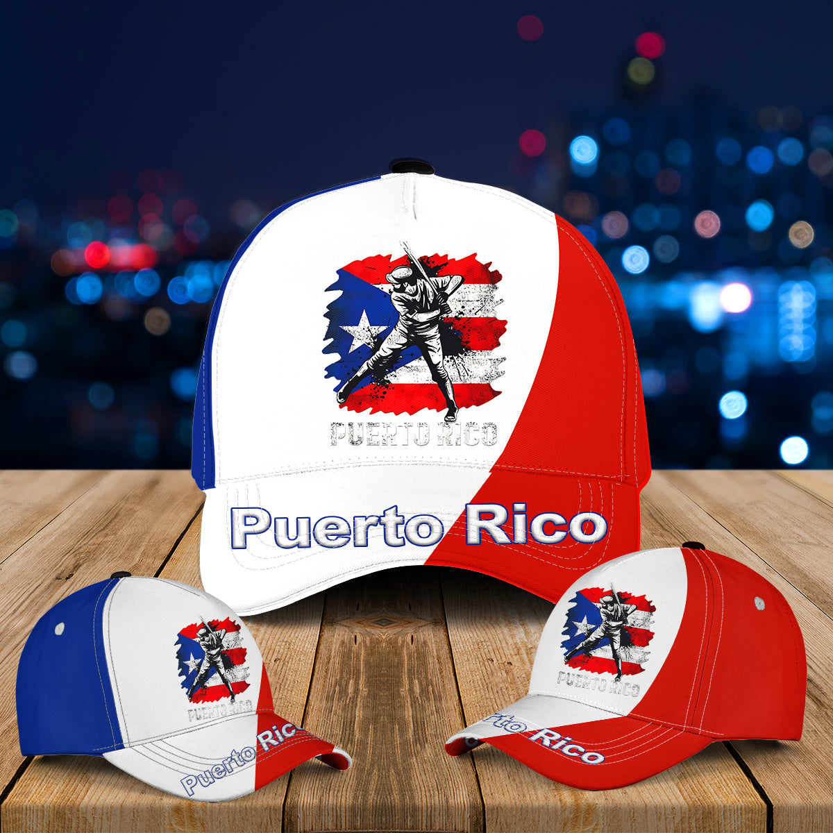 Baseball Puerto Rico Baseball Cap