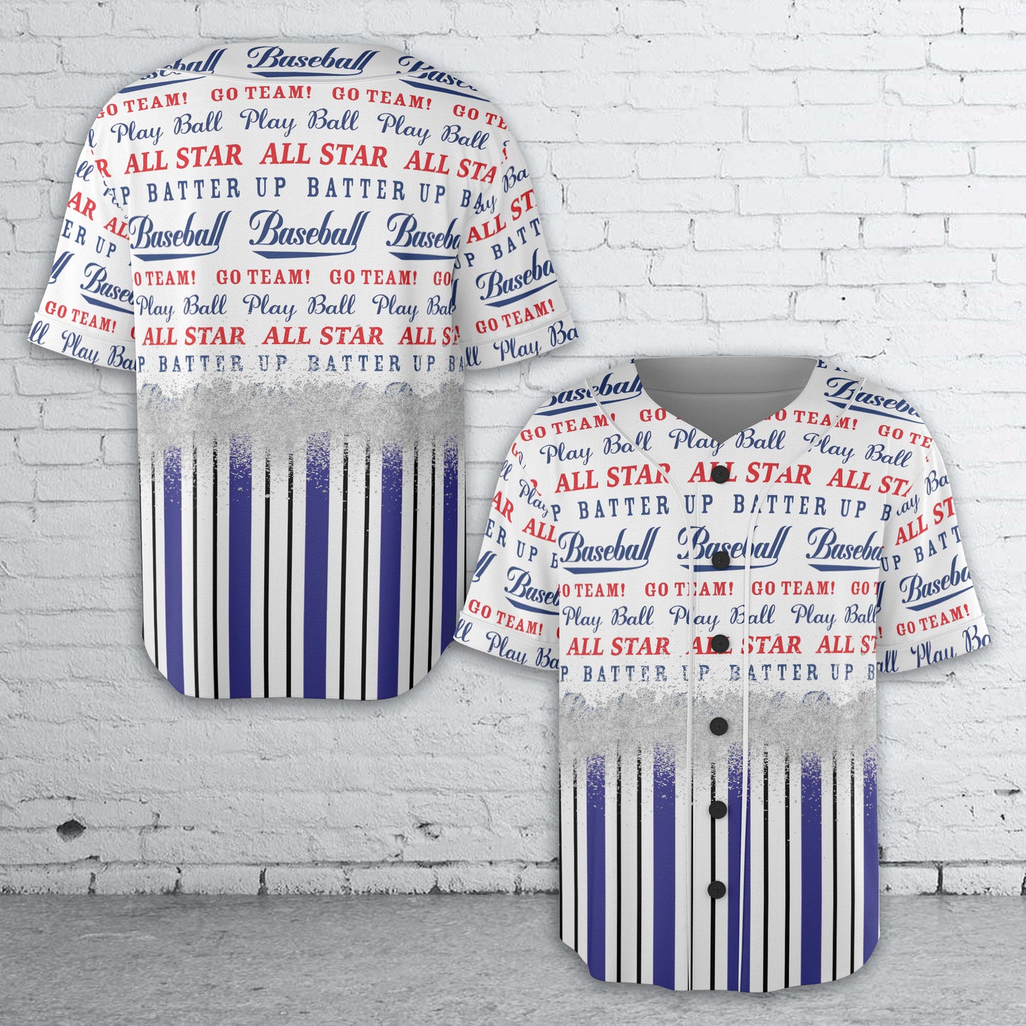 Baseball Words Baseball Jersey