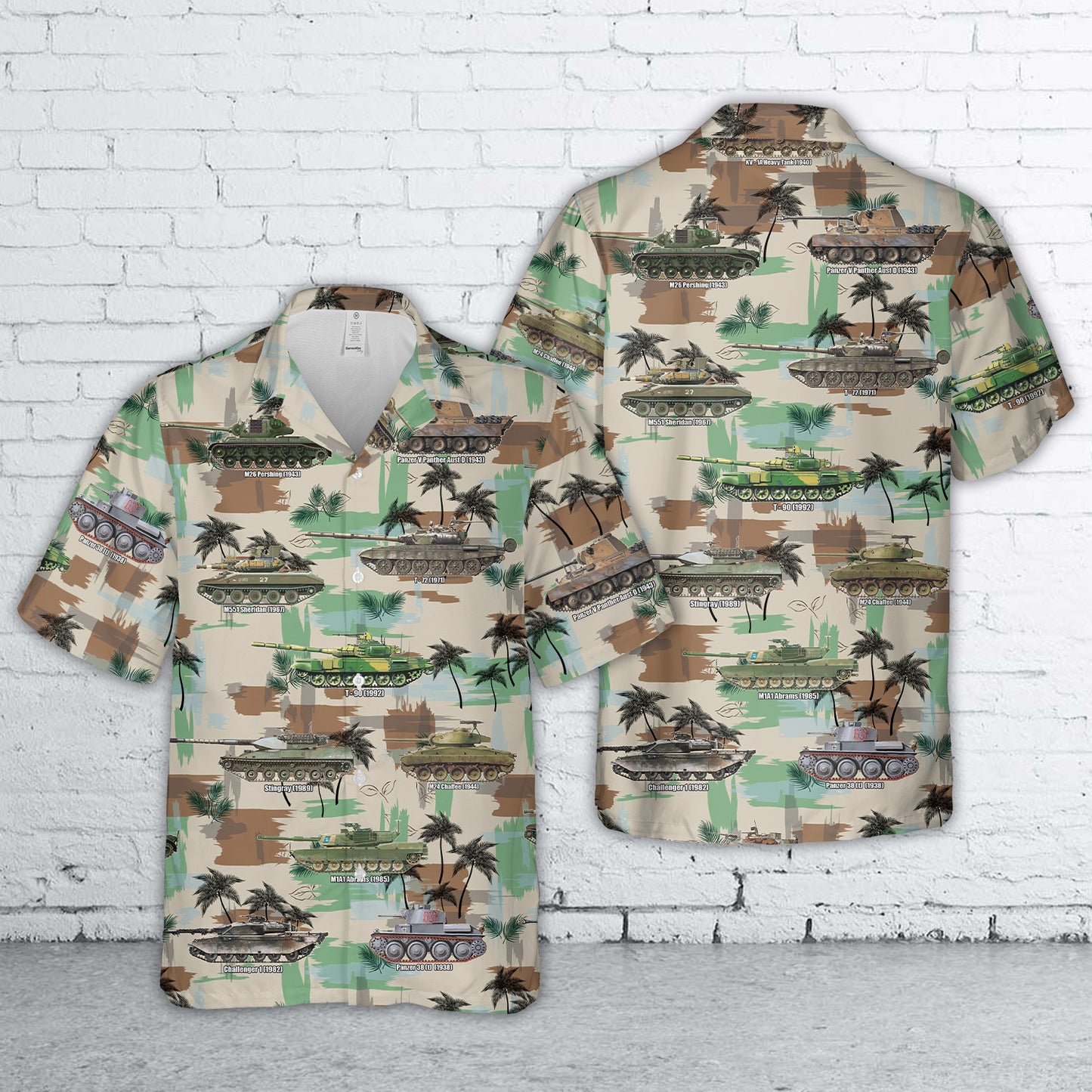 Battle Tanks Hawaiian Shirt