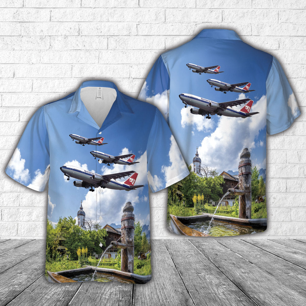 Bavaria Germanair Airbus A300B4-2C Hawaiian Shirt