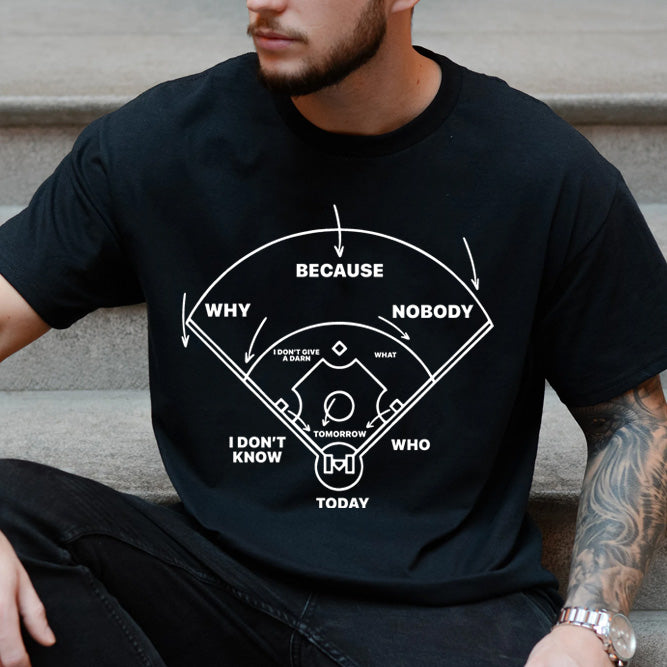 Because Why Nobody Baseball Funny Classic Unisex T-Shirt Gildan 5000 (Made In US)