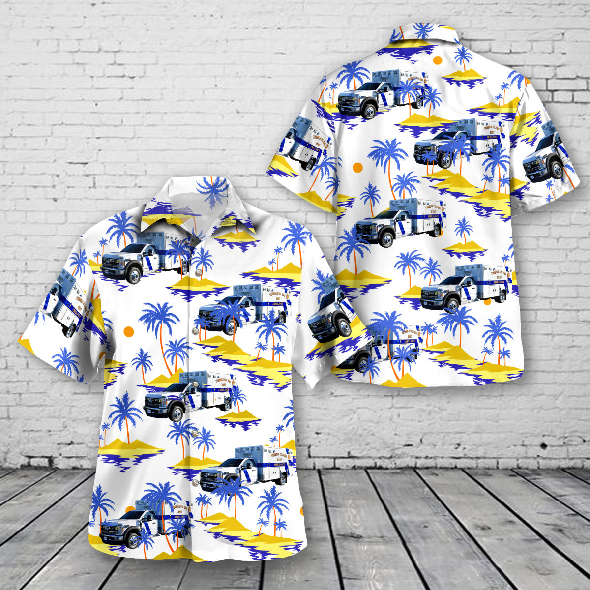 Bedford, Kentucky, Trimble County EMS Hawaiian Shirt